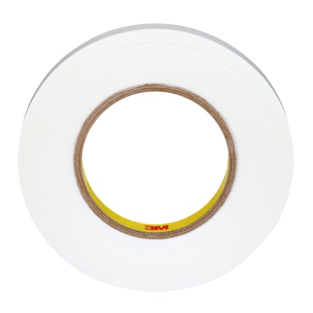 3M 3M 9579 Double Sided Film Tape, 9.0 Mil, 1/2" x 36 yds., White, PK72 T9519579
